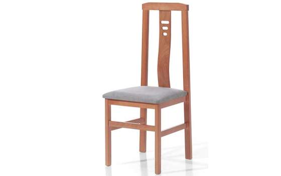Silla Comedor Tapizada Madera de Haya Serie Carla