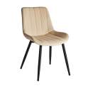 Silla Comedor Tapizada Terciopelo Estilo Actual Serie Orani