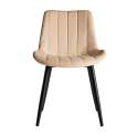 Silla Comedor Tapizada Terciopelo Estilo Actual Serie Orani