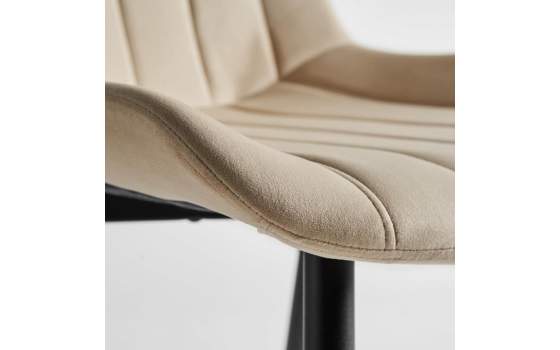 Silla Comedor Tapizada Terciopelo Estilo Actual Serie Orani