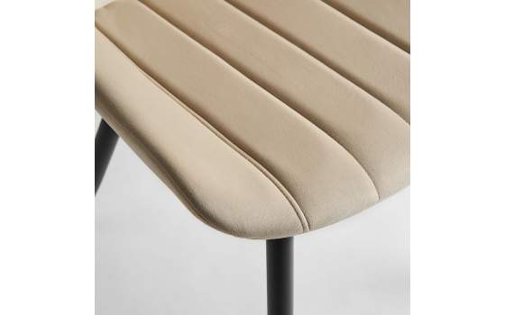 Silla Comedor Tapizada Terciopelo Estilo Actual Serie Orani