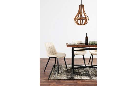 Silla Comedor Tapizada Terciopelo Estilo Actual Serie Orani
