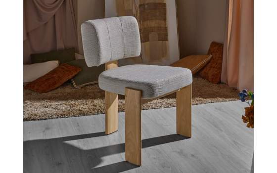 Silla Comedor Tapizada Topo Diseño Moderno Serie Astley