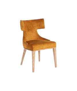 Silla Contemporanea Dozza Tapizada Tachuelas Serie Zenica