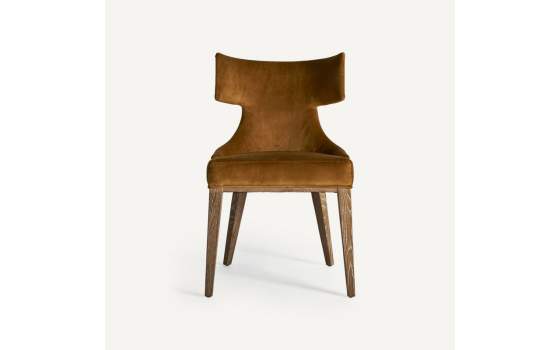 Silla Contemporanea Dozza Tapizada Tachuelas Serie Zenica