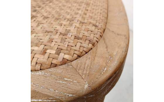 Silla Cruces Apilable en Olmo Color Roble serie Duna