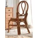 Silla de Bambu Rattan Natural en Colores