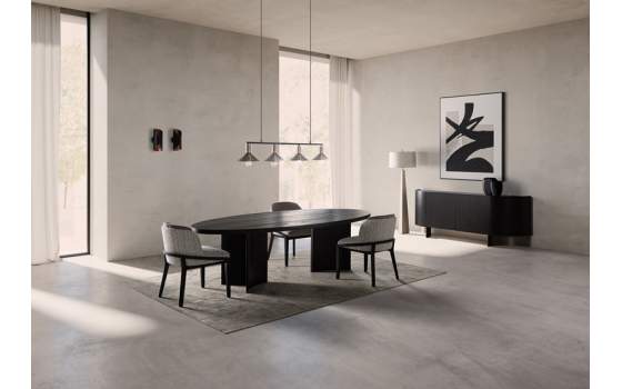 Silla de Comedor vanguardista Tapizada serie Neuvic