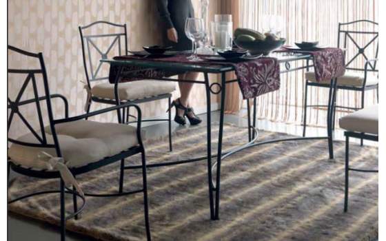 Silla de Forja Milan Pisa con Cojin Silla de Forja Milan Pisa con Cojin