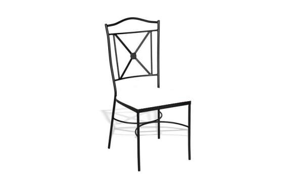 Silla de Forja Milan Pisa con Cojin Silla de Forja Milan Pisa con Cojin