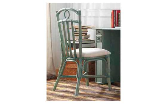 Silla de Rattan Asiento Tapizado