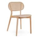 Silla Diseño Actual Madera Rejilla Ratan serie Elssa