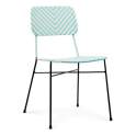 Silla Diseño Hosteleria Metal Tejido Sintetico Turquesa Aitana