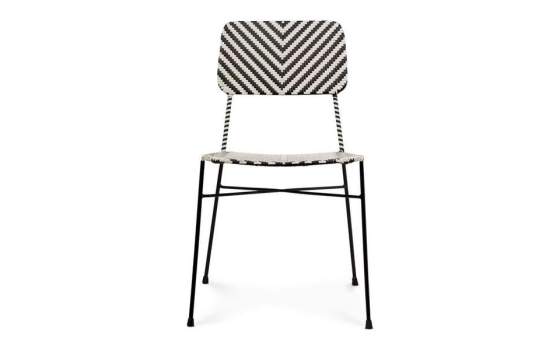 Silla Diseño Hosteleria Metal y Tejido Sintetico Serie Aitana