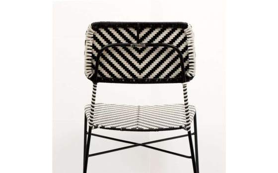 Silla Diseño Hosteleria Metal y Tejido Sintetico Serie Aitana