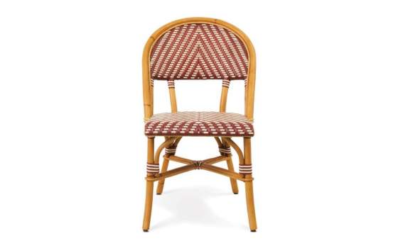 Silla Diseño Hosteleria Ratan Tejido Sintetico Burdeos Aitana Silla Diseño Hosteleria Ratan Tejido Sintetico Burdeos Aitana