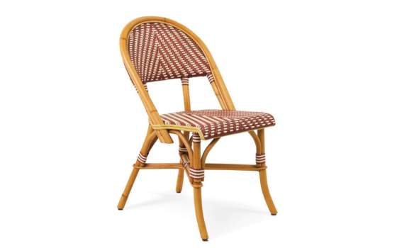 Silla Diseño Hosteleria Ratan Tejido Sintetico Burdeos Aitana Silla Diseño Hosteleria Ratan Tejido Sintetico Burdeos Aitana