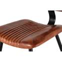 2 Sillas Diseño Tapizada Asiento Respaldo Piel Patas Metal Vakin