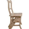 Silla Escalera Blanco Patinado Serie Elisean