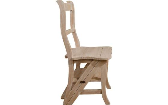 Silla Escalera Blanco Patinado Serie Elisean