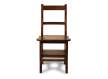 Silla Escalera Colonial Nogal Oscuro Serie Escalera