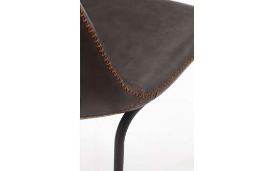 Silla Estilo Industrial Acero y Tejido Marron Serie Natibre