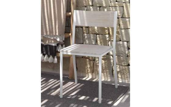 Silla Forja Asiento y Respaldo Madera Clásica Serie Ahujar