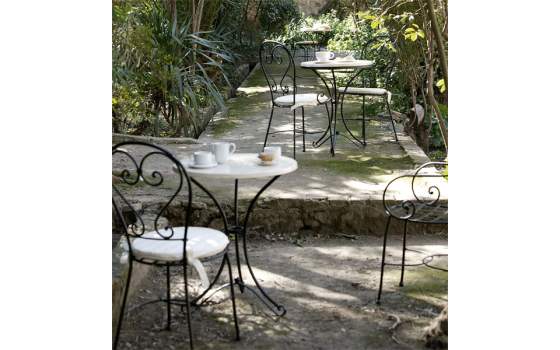 Silla Forja Jardin Cordoba con Cojin