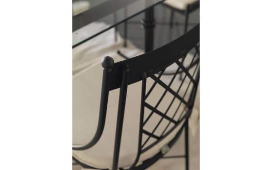 Silla Forja Jardin Marsella con Cojin