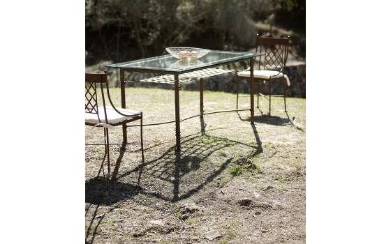 Silla Forja Jardin Marsella con Cojin