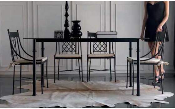 Silla Forja Jardin Marsella con Cojin