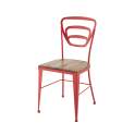 Silla Forja Nube Asiento Madera Serie Ahujar