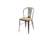 Silla Forja Ranura Asiento Madera Serie Ahujar