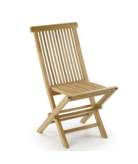 Silla Jardin Madera Teca Plegable Serie Snick