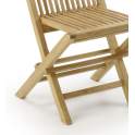 Silla Jardin Madera Teca Plegable Serie Snick