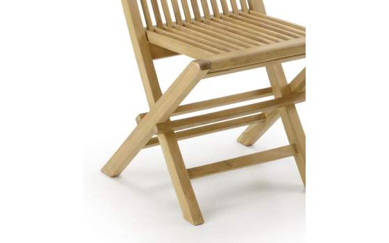 Silla Jardin Madera Teca Plegable Serie Snick