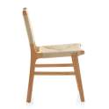 Silla Madera Con Asiento Respaldo Trenzado Cuerda Hevea