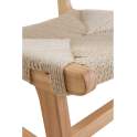 Silla Madera Con Asiento Respaldo Trenzado Cuerda Hevea