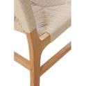 Silla Madera Con Asiento Respaldo Trenzado Cuerda Hevea
