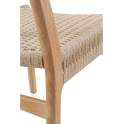 Silla Madera Con Asiento Respaldo Trenzado Cuerda Hevea