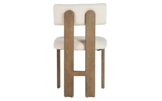 Silla Madera Fresno Natural Asiento Respaldo Tapizado Adiston