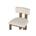 Silla Madera Fresno Natural Asiento Respaldo Tapizado Adiston