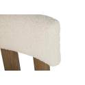 Silla Madera Fresno Natural Asiento Respaldo Tapizado Adiston