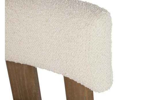 Silla Madera Fresno Natural Asiento Respaldo Tapizado Adiston