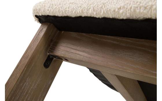 Silla Madera Fresno Natural Asiento Respaldo Tapizado Adiston