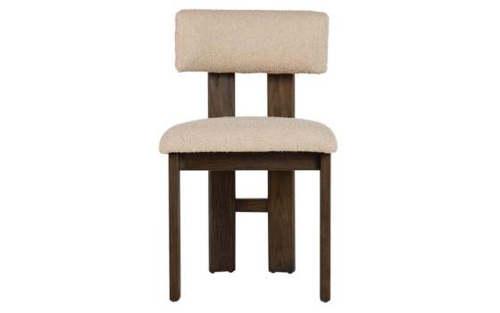 Silla Madera Fresno Nogal Asiento Respaldo Tapizado Adiston