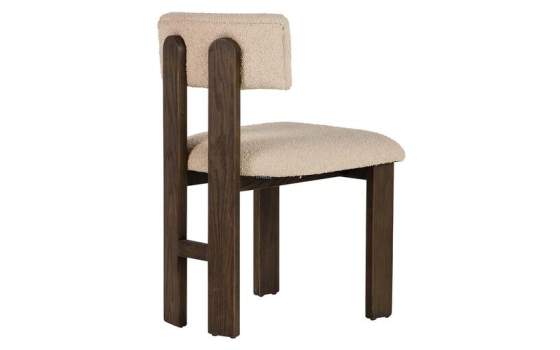 Silla Madera Fresno Nogal Asiento Respaldo Tapizado Adiston