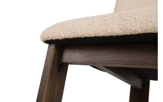 Silla Madera Fresno Nogal Asiento Respaldo Tapizado Adiston