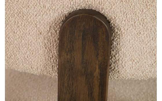 Silla Madera Fresno Nogal Asiento Respaldo Tapizado Adiston