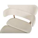 Silla Metal Comedor Actual Tapizada Beige - Serie Arya